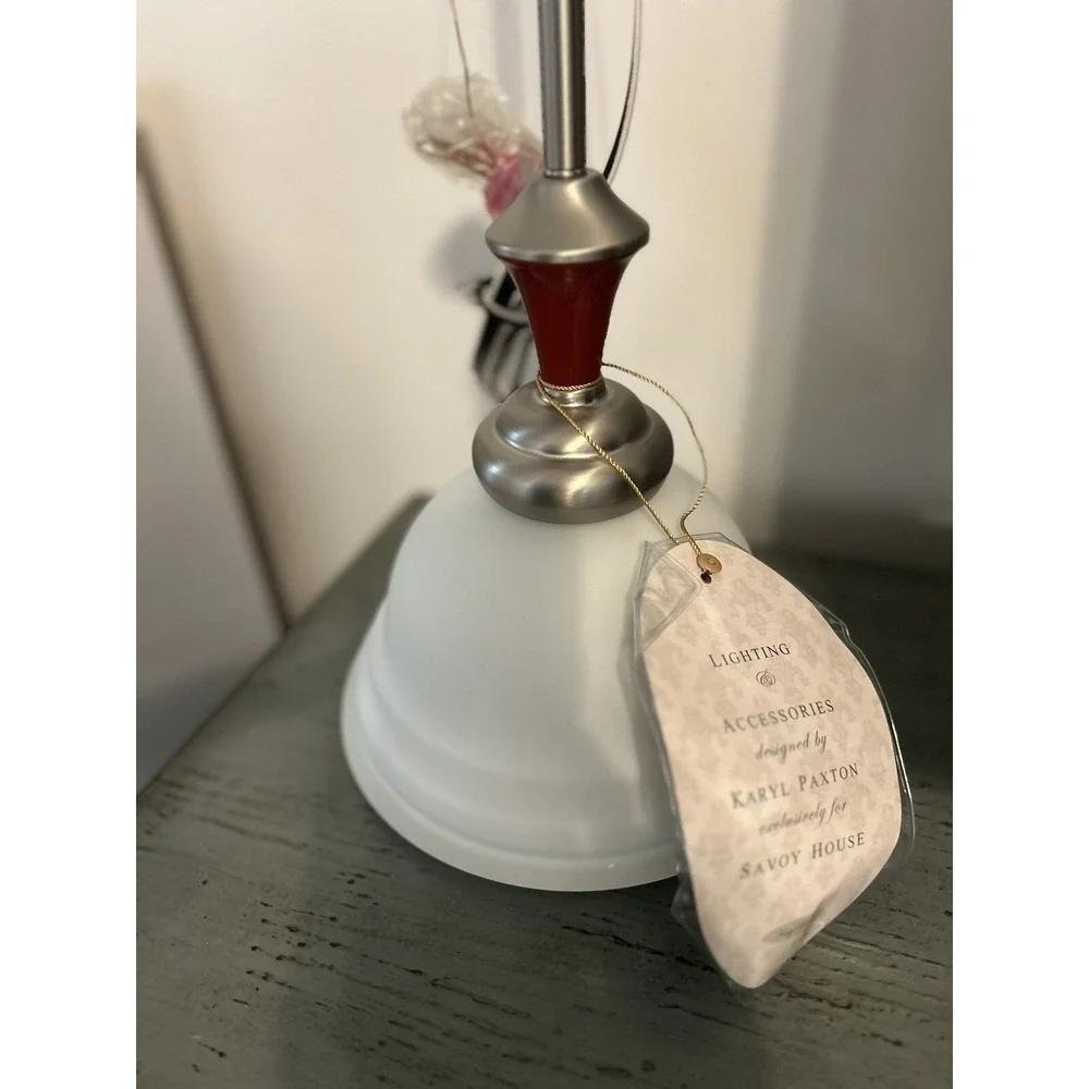Savoy House Lighting Pendant / Red Zinger And Brushed Nickel Finish